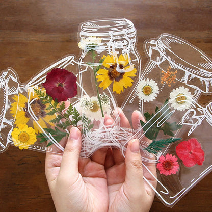 💐🌷40pcs Transparent Dried Flower Bookmarks-DIY Gifts Bookmarks