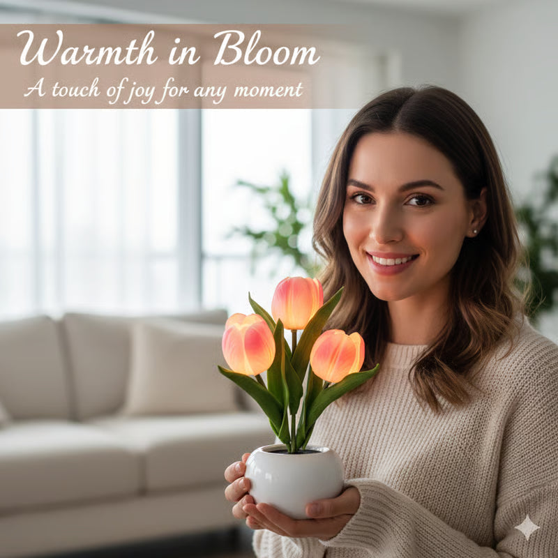 ✨Buy 2 free shipping 🌷Tulip LED Night Light with Vase