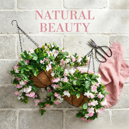 ✈️Free Shipping🌺No-Fade Faux Crepe Myrtle Hanging Baskets for Outdoor Decor🌸✨