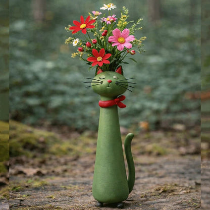 🔥LAST DAY 57% OFF - 😻Handcrafted Quirky Cat Vase