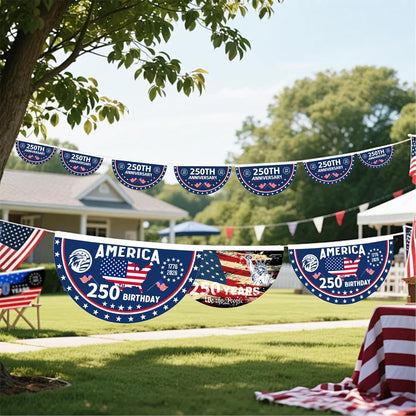 USA 250th Anniversary Flag | Patriotic Independence Day House & Garden Flag