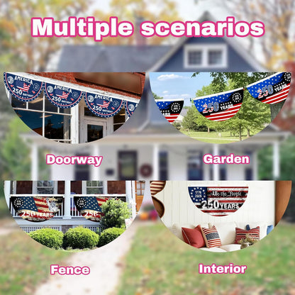 USA 250th Anniversary Flag | Patriotic Independence Day House & Garden Flag