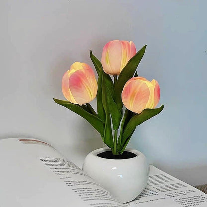 ✨Buy 2 free shipping 🌷Tulip LED Night Light with Vase