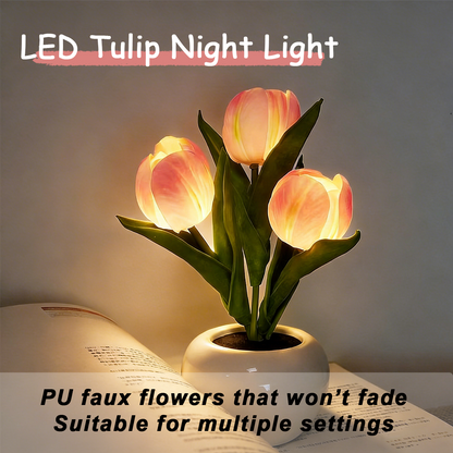 ✨Buy 2 free shipping 🌷Tulip LED Night Light with Vase