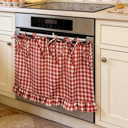 🧺 Handcrafted Oven Skirts | Rustic Farmhouse Kitchen Decor | Heat Resistant & Easy Install