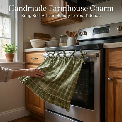 🧺 Handcrafted Oven Skirts | Rustic Farmhouse Kitchen Decor | Heat Resistant & Easy Install