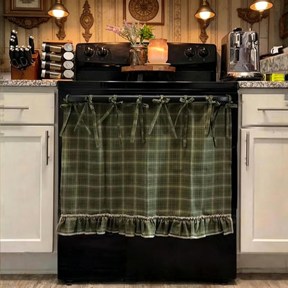 🧺 Handcrafted Oven Skirts | Rustic Farmhouse Kitchen Decor | Heat Resistant & Easy Install