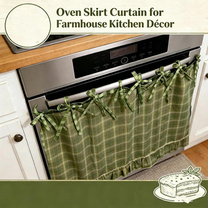 🧺 Handcrafted Oven Skirts | Rustic Farmhouse Kitchen Decor | Heat Resistant & Easy Install