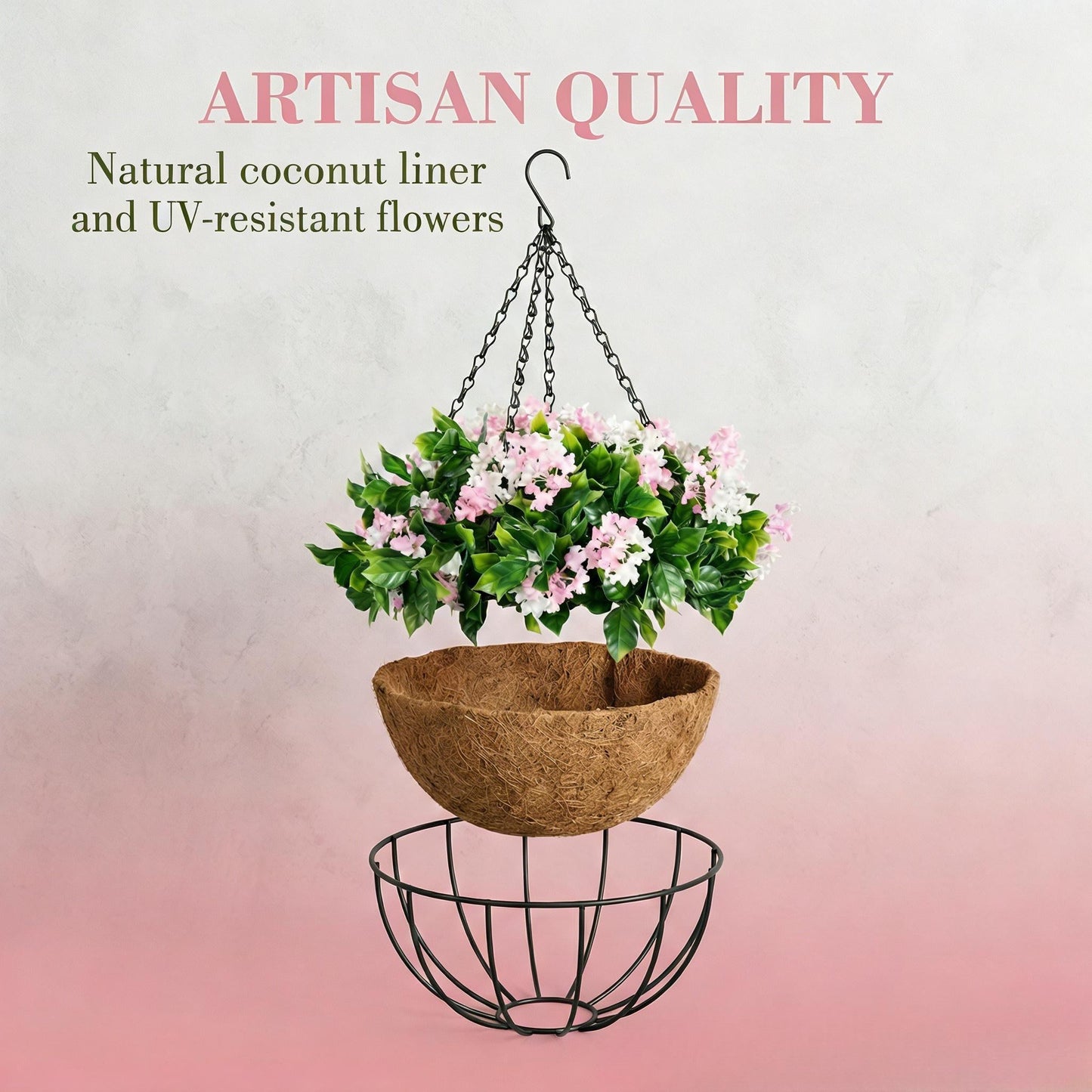 ✈️Free Shipping🌺No-Fade Faux Crepe Myrtle Hanging Baskets for Outdoor Decor🌸✨