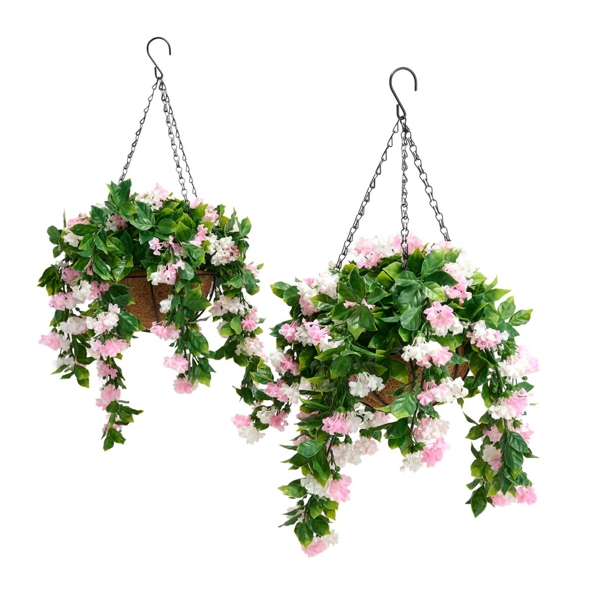 ✈️Free Shipping🌺No-Fade Faux Crepe Myrtle Hanging Baskets for Outdoor Decor🌸✨