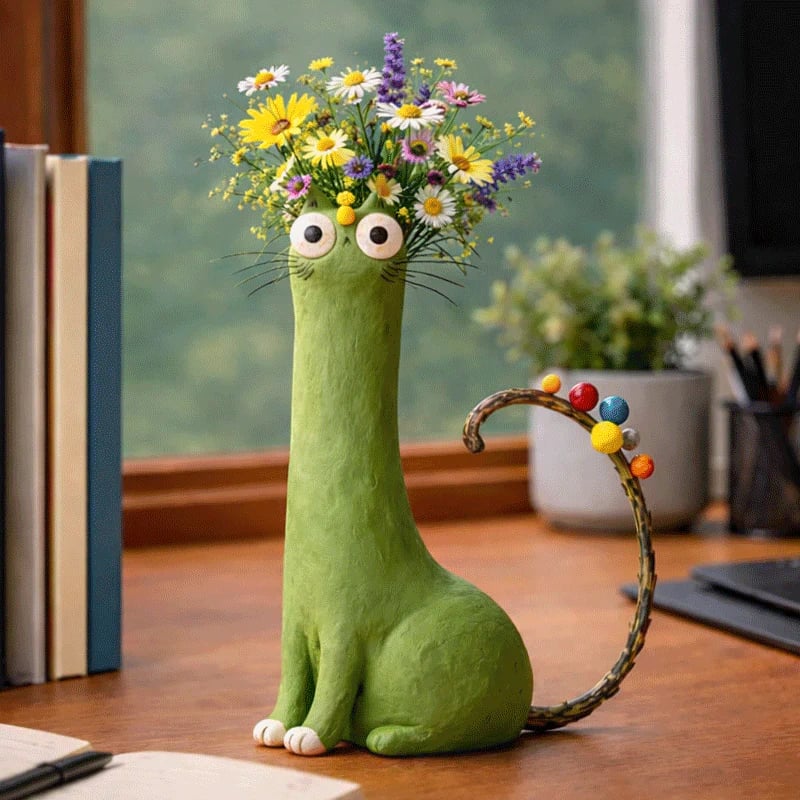 💖🎁2026 Mother's Day Gifts--😻Unique Cat Shaped Flower Vase