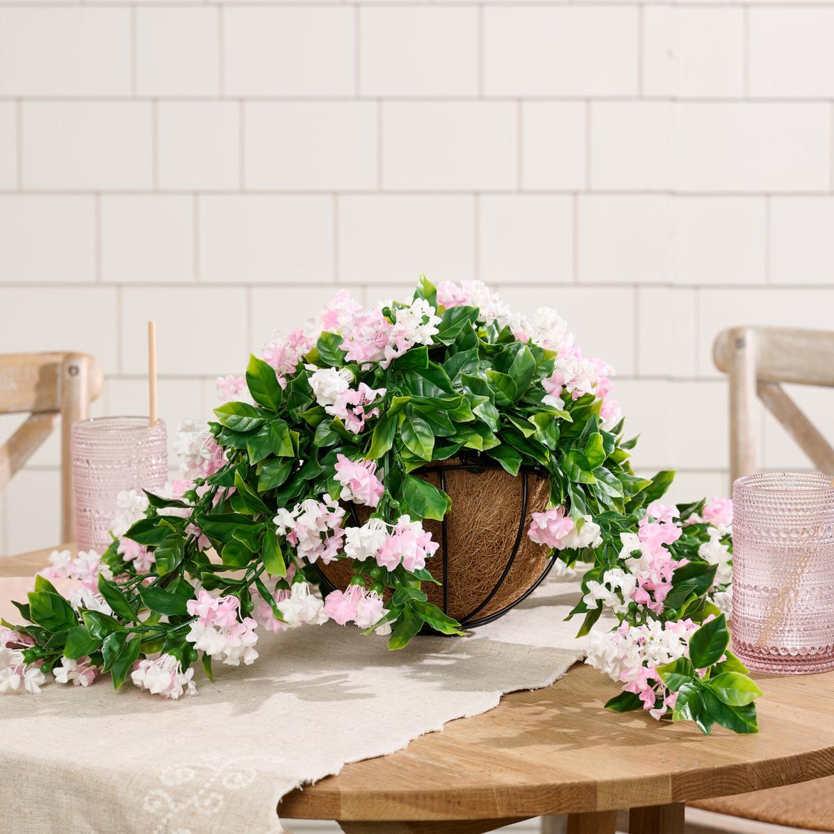 ✈️Free Shipping🌺No-Fade Faux Crepe Myrtle Hanging Baskets for Outdoor Decor🌸✨