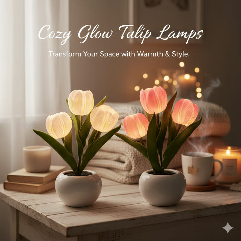 ✨Buy 2 free shipping 🌷Tulip LED Night Light with Vase
