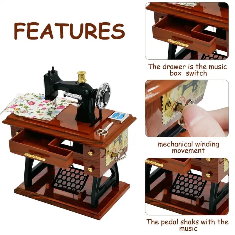 🎊Mother's Day Special Offer🔥Mini Sewing Machine Music Box