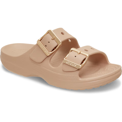Women's Metallic Buckle Saturday Sandal, Stylish, Lightweight
