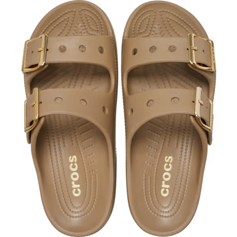 Women's Metallic Buckle Saturday Sandal, Stylish, Lightweight