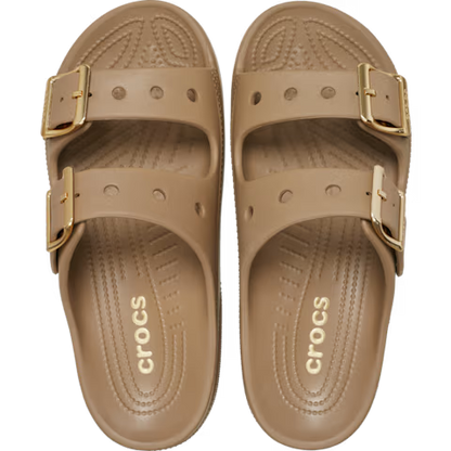 Women's Metallic Buckle Saturday Sandal, Stylish, Lightweight