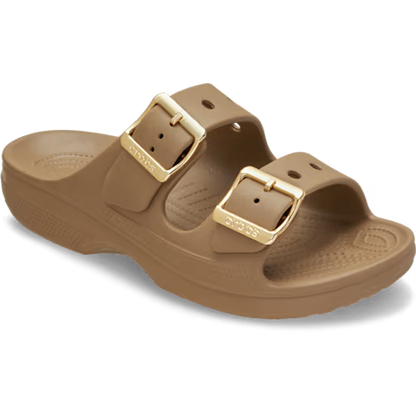 Women's Metallic Buckle Saturday Sandal, Stylish, Lightweight