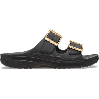 Women's Metallic Buckle Saturday Sandal, Stylish, Lightweight