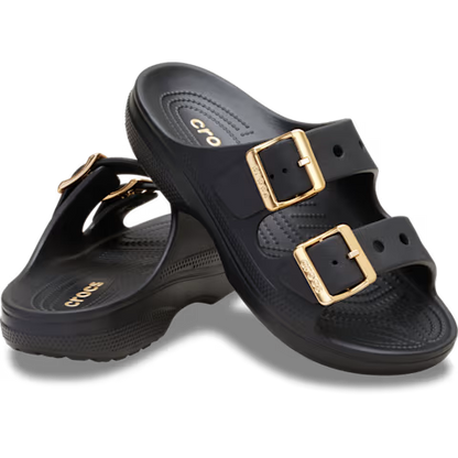 Women's Metallic Buckle Saturday Sandal, Stylish, Lightweight