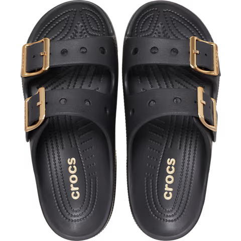 Women's Metallic Buckle Saturday Sandal, Stylish, Lightweight