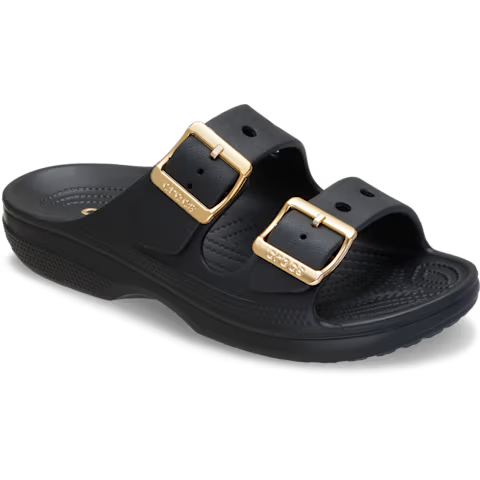 Women's Metallic Buckle Saturday Sandal, Stylish, Lightweight
