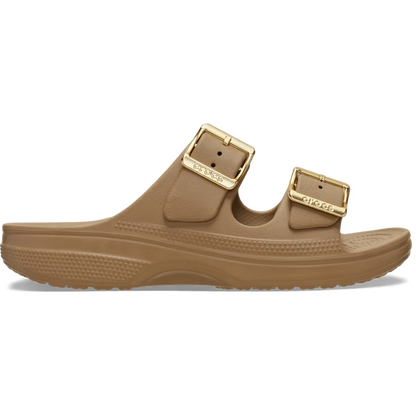 Women's Metallic Buckle Saturday Sandal, Stylish, Lightweight