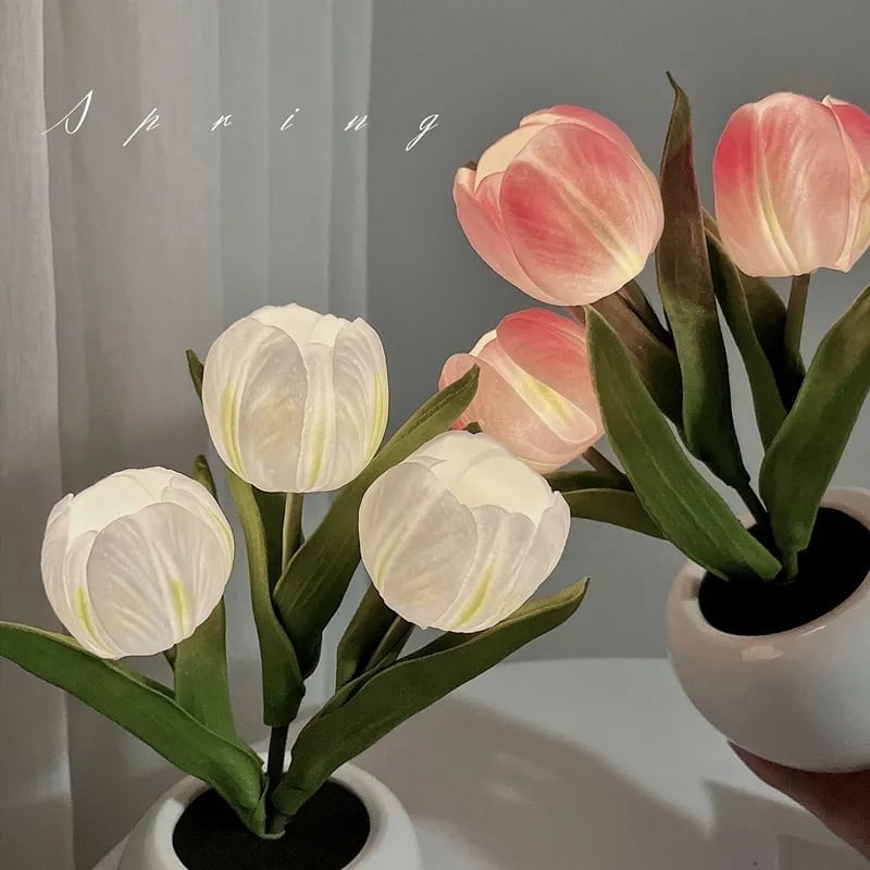 ✨Buy 2 free shipping 🌷Tulip LED Night Light with Vase
